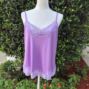 purple lace cami